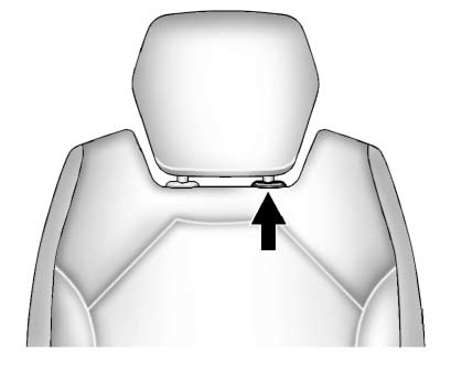 1. Pull the head restraint up to raise it. To lower the head restraint, press