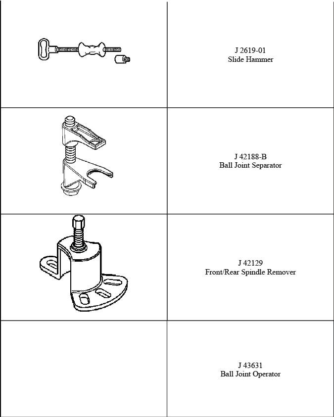 Buick Enclave. Front Suspension