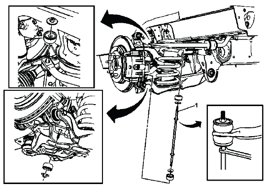 Buick Enclave. Rear Suspension