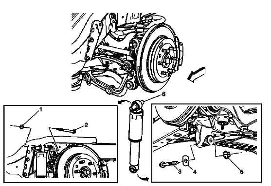 Buick Enclave. Rear Suspension