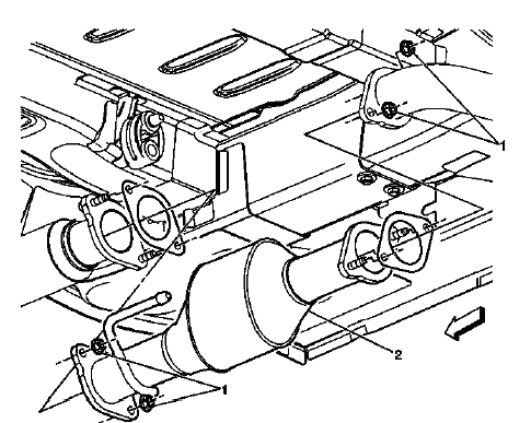 Buick Enclave. Engine Exhaust