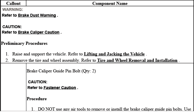 Buick Enclave. Disc Brakes