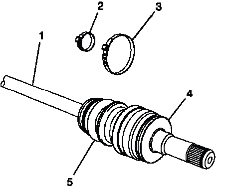 Buick Enclave. Wheel Drive Shafts