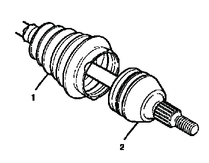 Buick Enclave. Wheel Drive Shafts