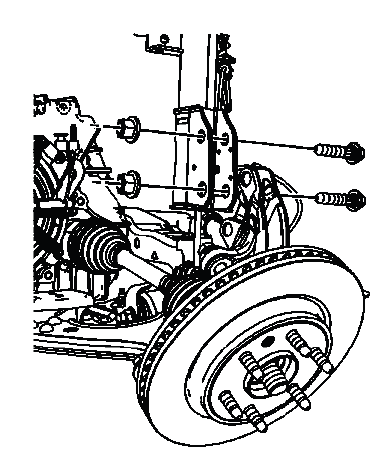 Buick Enclave. Front Suspension